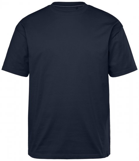 STHUGE 824720 Oversized T-shirt Donkerblauw - T-shirts - Grote Maten T-shirts Heren