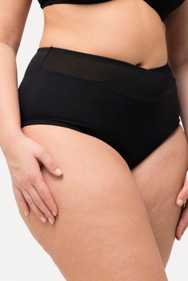 Ulla Popken 825676 Corrigerende slip met hoge taille Zwart - Shapewear - 