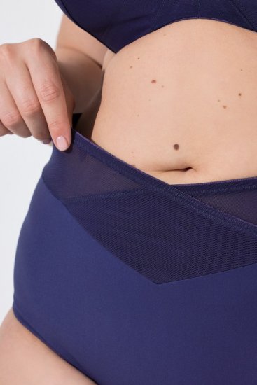 Ulla Popken 825676 Corrigerende slip met hoge taille Koningsblauw - Shapewear - 