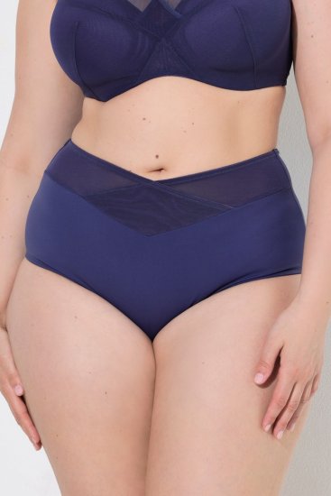 Ulla Popken 825676 Corrigerende slip met hoge taille Koningsblauw - Shapewear - 