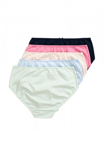 Ulla Popken 825984 Gestippelde slips 5-pack Lichtblauw - Slips - 