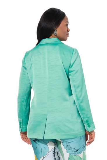 Ulla Popken 826161 Gestructureerde blazer Groen - Blazers - Blazers in grote maten voor dames