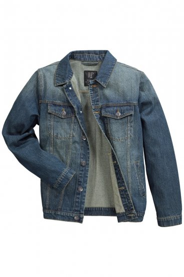 JP1880 Denim Jacket Dark Blue Denim - Jassen - Grote Maten Herenjassen
