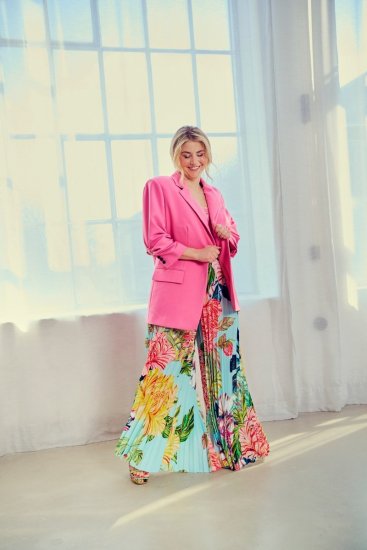 Ulla Popken 826487 Oversized blazer Roze - Blazers - Blazers in grote maten voor dames