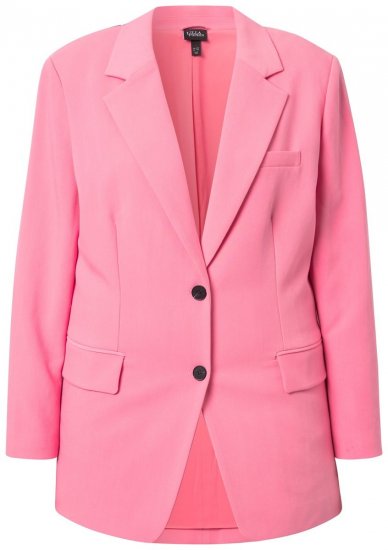 Ulla Popken 826487 Oversized blazer Roze - Blazers - Blazers in grote maten voor dames
