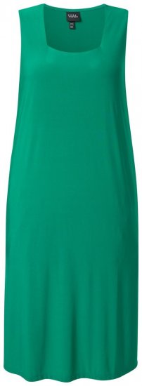 Ulla Popken 827908 Mouwloze jersey jurk Groen - Jersey jurken - 