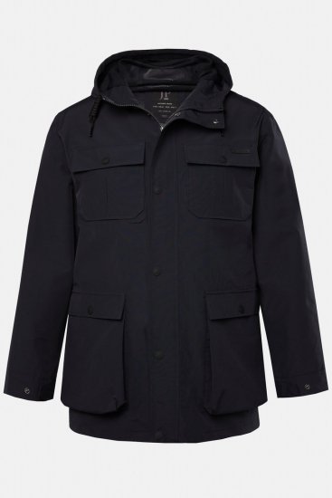 JP1880 828706 Regenjas met verdekte rits Marineblauw - Jassen - Grote Maten Herenjassen