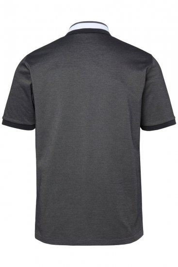 JAY-PI Quickdry Two-Tone Golf Poloshirt Black - Polo shirts - Grote Maten Poloshirts Heren