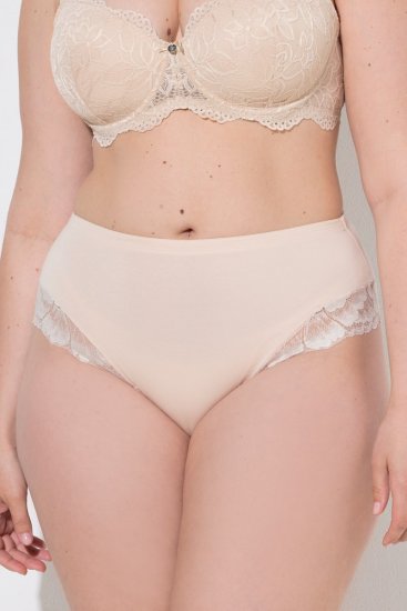 Ulla Popken 830094 Slips met kant 2-pack Beige - Slips - 