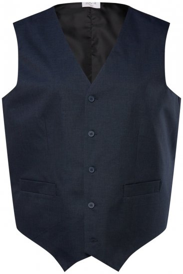 Men+ 665 Sevilla Kostuumgilet Donkerblauw - Pakken - Grote Maten Kostuum Heren