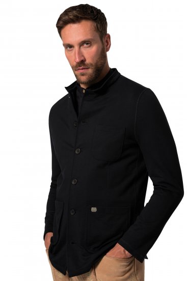 JP1880 Comfortable & Stretchy FLEXNAMIC® Light Jacket Black - Jassen - Grote Maten Herenjassen
