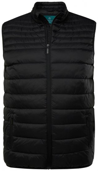 Boston Park 583 Bodywarmer gewatteerd met opstaande kraag Zwart - Jassen - Grote Maten Herenjassen