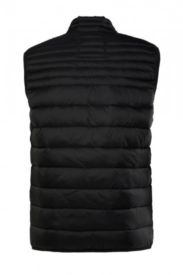 Boston Park 583 Bodywarmer gewatteerd met opstaande kraag Zwart - Jassen - Grote Maten Herenjassen