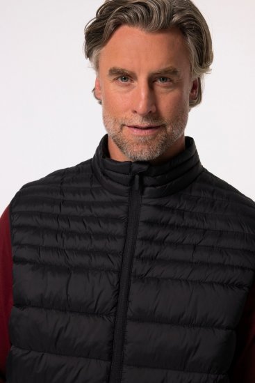 Boston Park 583 Bodywarmer gewatteerd met opstaande kraag Zwart - Jassen - Grote Maten Herenjassen