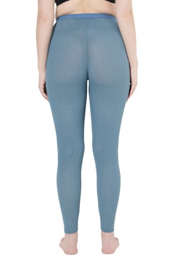 Ulla Popken 833718 Panty legging met kant Petrol - Panty's & sokken - 
