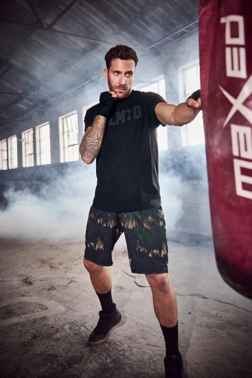 JP1880 Jay-Pi Bermuda QuickDry Mesh Fitness Shorts Khaki - Sportkleding & outdoor - Grote Maten Sportkleding Heren