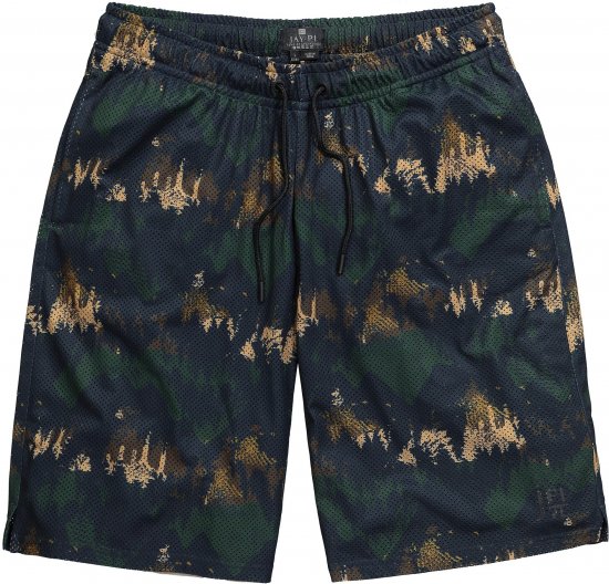 JP1880 Jay-Pi Bermuda QuickDry Mesh Fitness Shorts Khaki - Sportkleding & outdoor - Grote Maten Sportkleding Heren