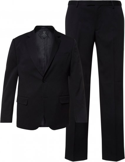 JP1880 Flexnamic Business Suit Konan Black - Pakken - Grote Maten Kostuum Heren