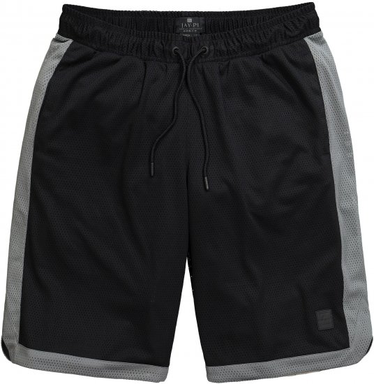 JP1880 Jay-Pi Bermuda QuickDry Mesh Fitness Shorts Black - Sportkleding & outdoor - Grote Maten Sportkleding Heren