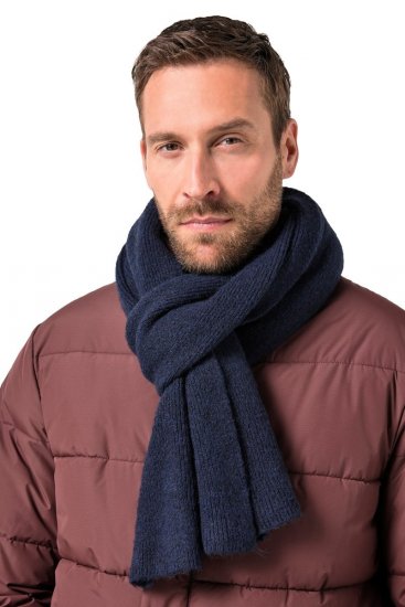 JP1880 834031 Gebreide sjaal Donkerblauw - Sjaals - 