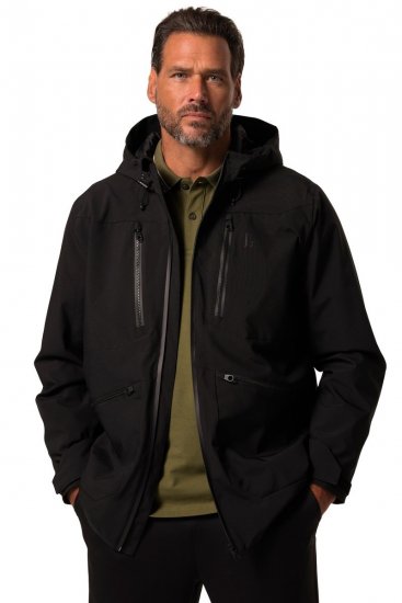 Jay-Pi 834145 Waterdicht functionele jas Zwart - Sportkleding & outdoor - Grote Maten Sportkleding Heren
