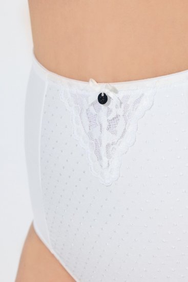 Ulla Popken 834307 Corrigerende slip met kant Gebroken wit - Shapewear - 