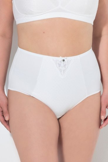 Ulla Popken 834307 Corrigerende slip met kant Gebroken wit - Shapewear - 