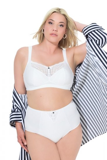 Ulla Popken 834307 Corrigerende slip met kant Gebroken wit - Shapewear - 