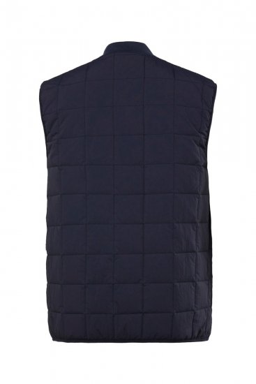 Men+ 464 Bodywarmer gewatteerd met collegekraag Donkerblauw - Jassen - Grote Maten Herenjassen