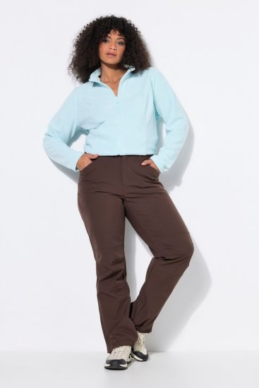 Ulla Popken 834662 Softshellbroek met fleecevoering Taupe - Outdoor - 