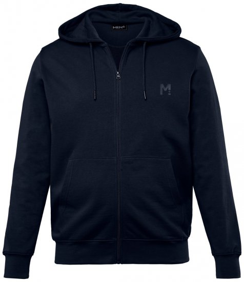 Men+ 851 Hoodie met rits Donkerblauw - Sweaters & hoodies - Sweaters & Hoodies Grote Maten Heren
