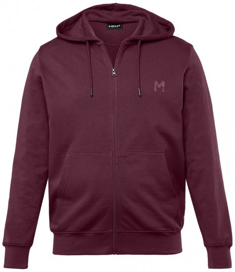 Men+ 851 Hoodie met rits Pruim - Sweaters & hoodies - Sweaters & Hoodies Grote Maten Heren