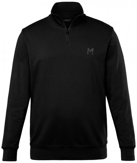 Men+ 856 Sweater met halve rits Zwart - Sweaters & hoodies - Sweaters & Hoodies Grote Maten Heren
