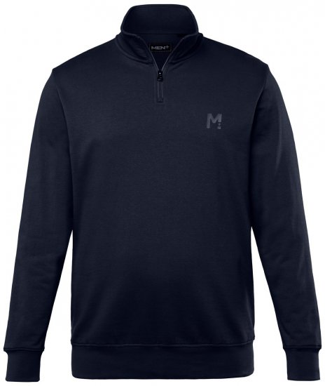 Men+ 856 Sweater met halve rits Donkerblauw - Sweaters & hoodies - Sweaters & Hoodies Grote Maten Heren