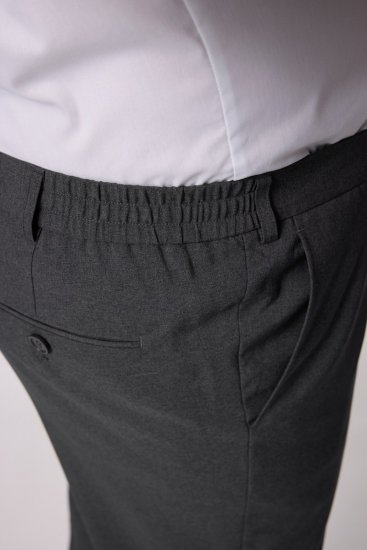 Men+ 066 Porto Kostuumbroek bellyfit Grijs - Pakken - Grote Maten Kostuum Heren