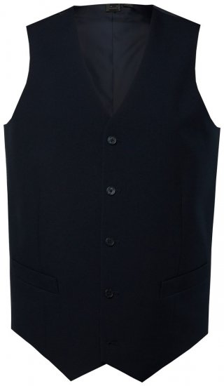 Men+ 067 Porto Kostuumgilet Donkerblauw - Pakken - Grote Maten Kostuum Heren