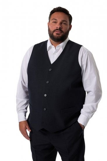Men+ 067 Porto Kostuumgilet Donkerblauw - Pakken - Grote Maten Kostuum Heren