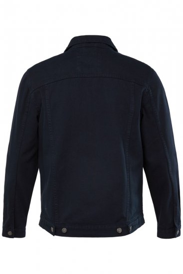 Men+ 446 Spijkerjas met borstzakken Donkerblauw - Jassen - Grote Maten Herenjassen