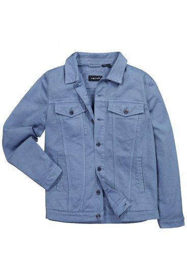 Men+ 446 Spijkerjas met borstzakken Denimblauw - Jassen - Grote Maten Herenjassen