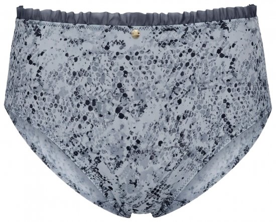 Ulla Popken 835633 Slips met dierenprint Antraciet - Slips - 