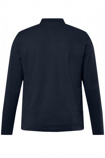 Men+ 270 Poloshirt lange mouw Donkerblauw - Polo shirts - Grote Maten Poloshirts Heren