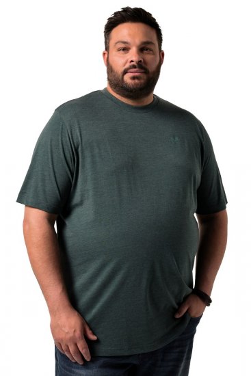 Men+ 276 T-shirt ronde hals Donkergroen - T-shirts - Grote Maten T-shirts Heren
