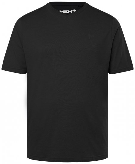 Men+ 279 T-shirt V-hals Zwart - T-shirts - Grote Maten T-shirts Heren