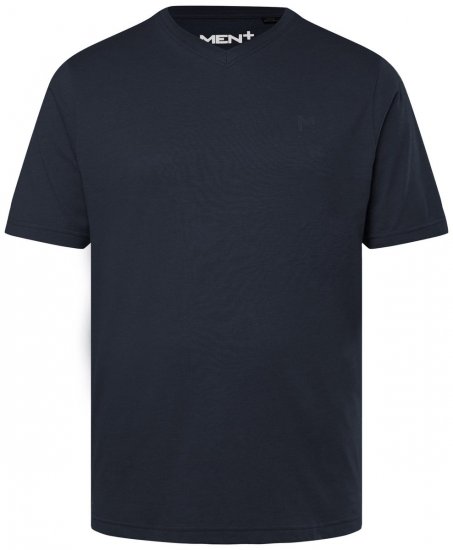Men+ 279 T-shirt V-hals Donkerblauw - T-shirts - Grote Maten T-shirts Heren