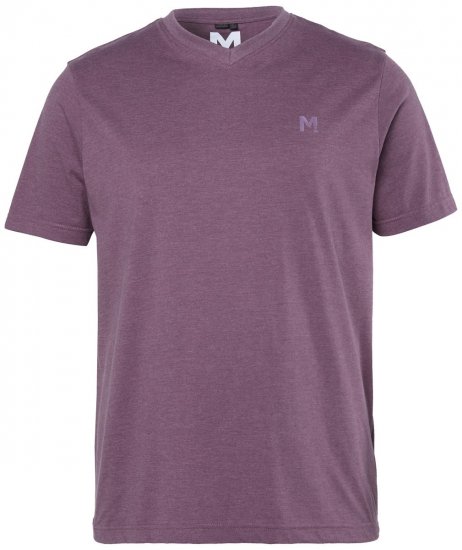 Men+ 279 T-shirt V-hals Pruim - T-shirts - Grote Maten T-shirts Heren
