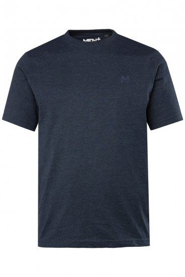 Men+ 285 T-shirt ronde hals Donkerblauw set van 2 - T-shirts - Grote Maten T-shirts Heren