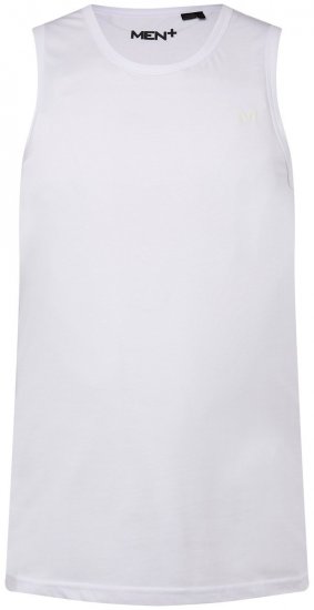 Men+ 303 Tanktop Wit - T-shirts - Grote Maten T-shirts Heren