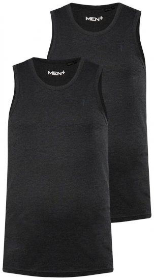 Men+ 305 Tanktop Zwart set van 2 - T-shirts - Grote Maten T-shirts Heren