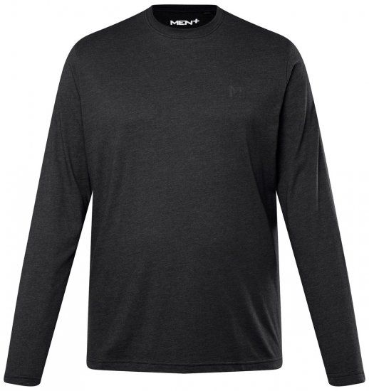 Men+ 307 T-shirt lange mouw Zwart - T-shirts - Grote Maten T-shirts Heren