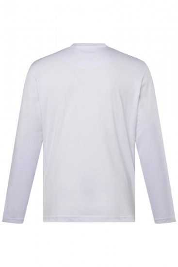 Men+ 307 T-shirt lange mouw Wit - T-shirts - Grote Maten T-shirts Heren